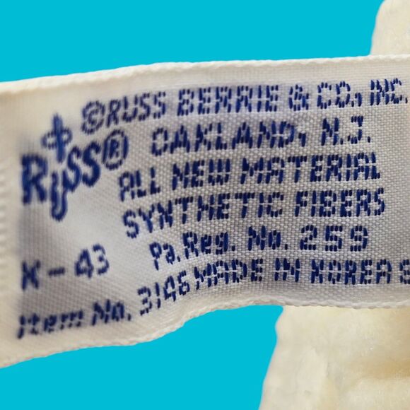 1986 Snuggles Fabric Softner Bear Plush Vintage Stuffed Promo - Russ Berrie Toy - Picture 13 of 14